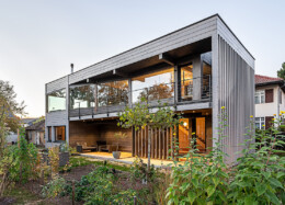 Ein modernes Blockhaus in Deutschland