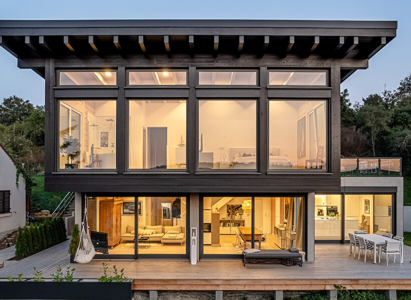 Individuelles Blockhaus in Deutschland