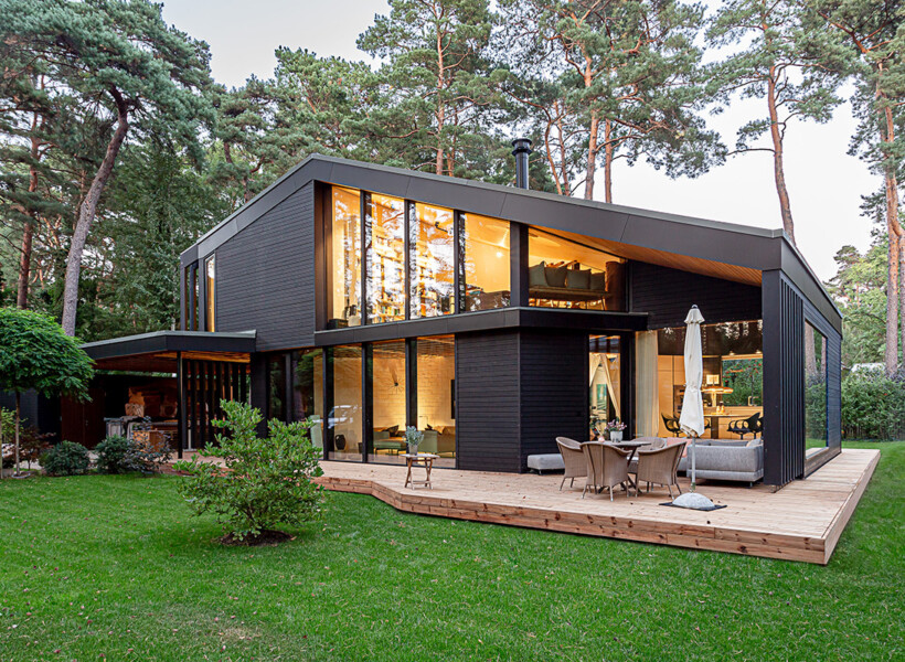 Modernes Blockhaus in Deutschland