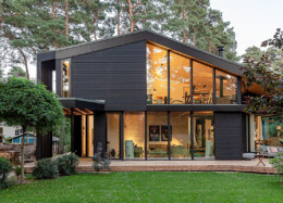 Modernes Blockhaus in Deutschland